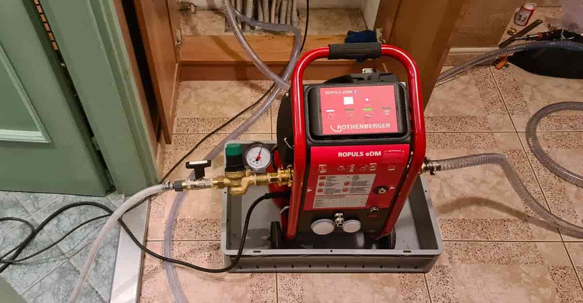 fűtés rendszer átmosása